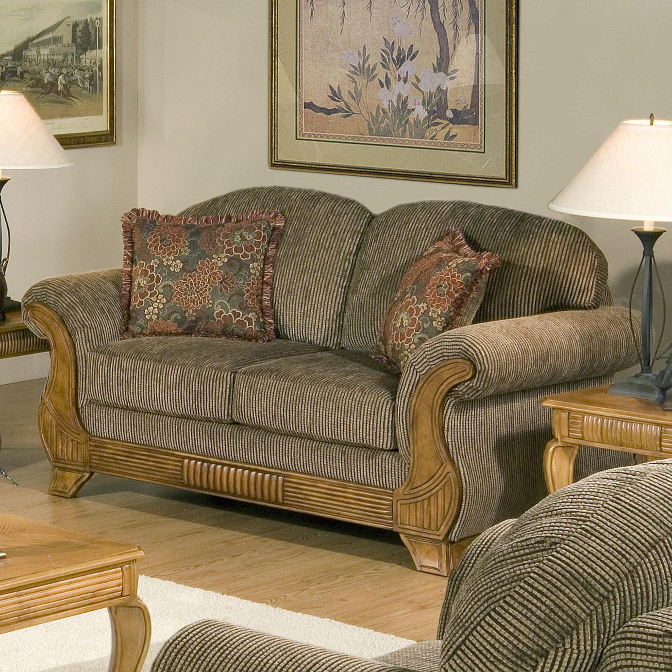 Serta Upholstery by Hughes Furniture 7400 Classic Styled Loveseat with